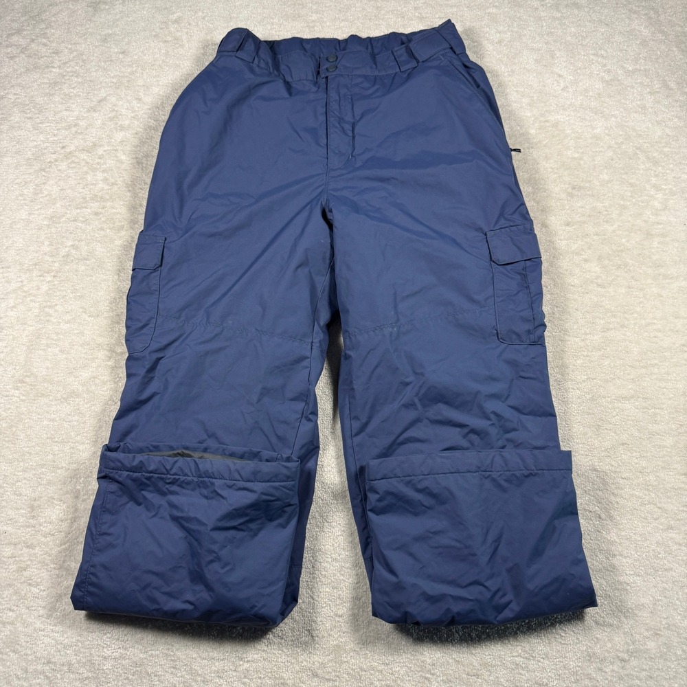 Columbia Snow Pants Men Large Blue XM0484 Insulated Cargo Ski Snowboard Utility